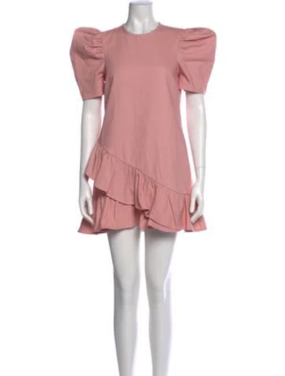 Pre-owned Likely Crew Neck Mini Dress In Pink