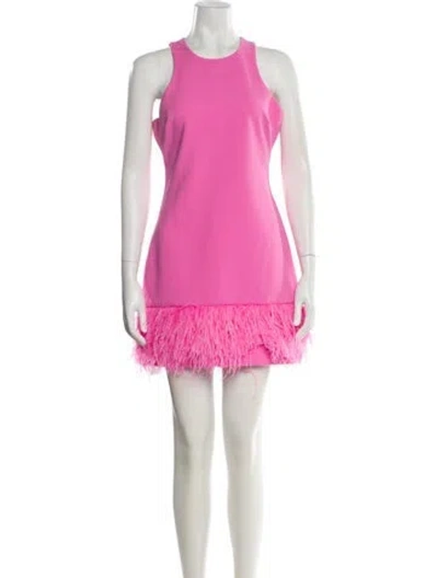 Pre-owned Likely Crew Neck Mini Dress In Pink
