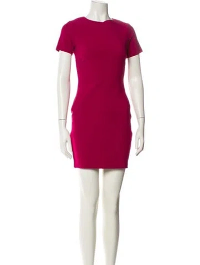 Pre-owned Likely Crew Neck Mini Dress In Pink