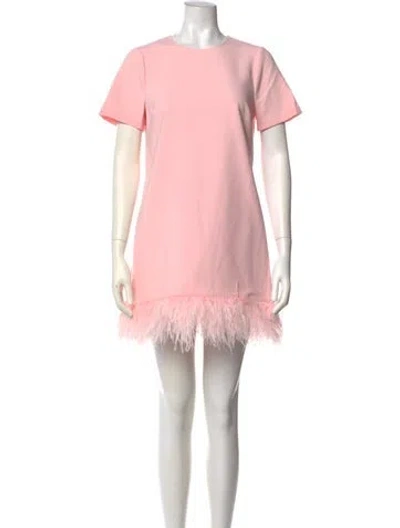 Pre-owned Likely Crew Neck Mini Dress In Pink