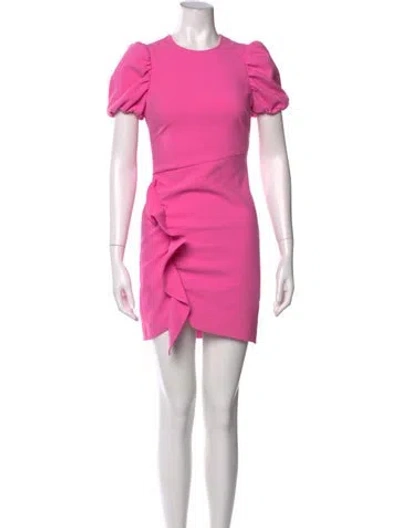 Pre-owned Likely Crew Neck Mini Dress In Pink