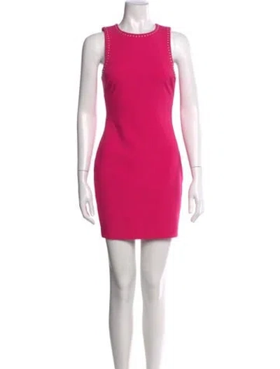 Pre-owned Likely Crew Neck Mini Dress In Pink