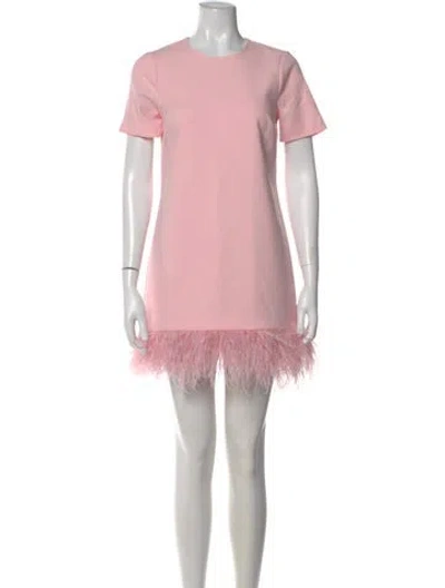 Pre-owned Likely Crew Neck Mini Dress In Pink