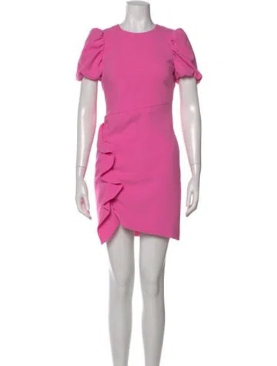 Pre-owned Likely Crew Neck Mini Dress In Pink