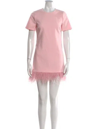 Pre-owned Likely Crew Neck Mini Dress In Pink