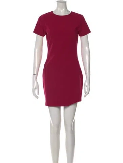 Pre-owned Likely Crew Neck Mini Dress In Pink