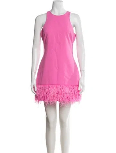 Pre-owned Likely Crew Neck Mini Dress In Pink