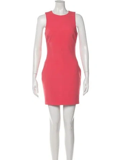 Pre-owned Likely Crew Neck Mini Dress In Pink