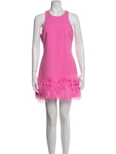 Pre-owned Likely Crew Neck Mini Dress In Pink