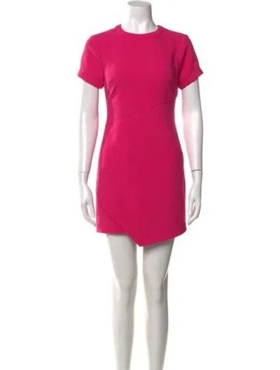 Pre-owned Likely Crew Neck Mini Dress In Pink