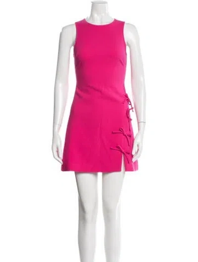 Pre-owned Likely Crew Neck Mini Dress In Pink