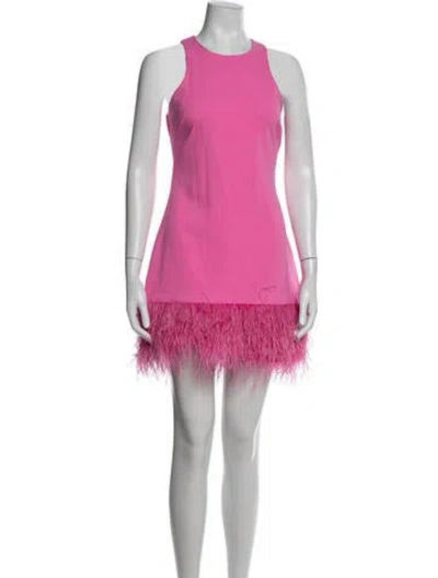 Pre-owned Likely Crew Neck Mini Dress In Pink