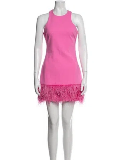 Pre-owned Likely Crew Neck Mini Dress In Pink