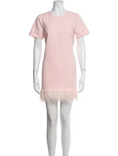 Pre-owned Likely Crew Neck Mini Dress In Pink