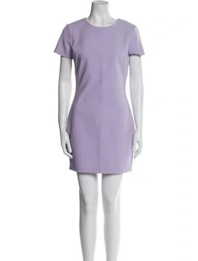 Pre-owned Likely Crew Neck Mini Dress In Purple