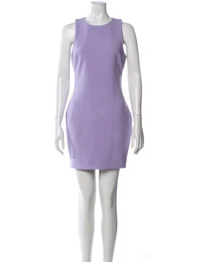 Pre-owned Likely Crew Neck Mini Dress In Purple