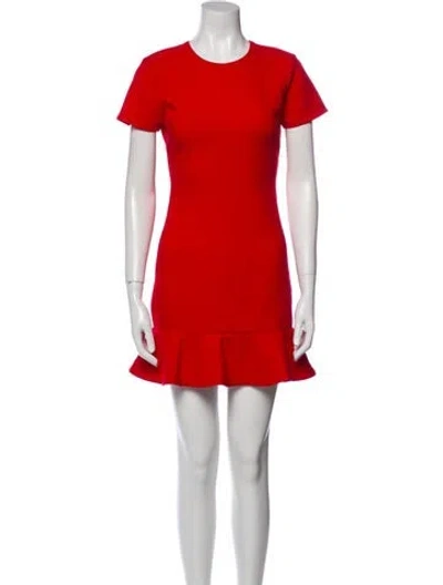 Pre-owned Likely Crew Neck Mini Dress In Red
