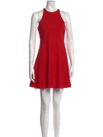 Pre-owned Likely Crew Neck Mini Dress In Red