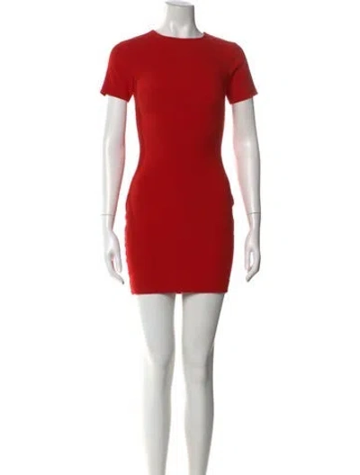 Pre-owned Likely Crew Neck Mini Dress In Red