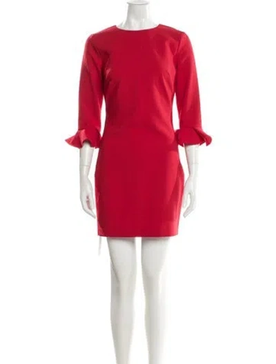 Pre-owned Likely Crew Neck Mini Dress In Red