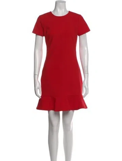 Pre-owned Likely Crew Neck Mini Dress In Red