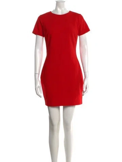Pre-owned Likely Crew Neck Mini Dress In Red