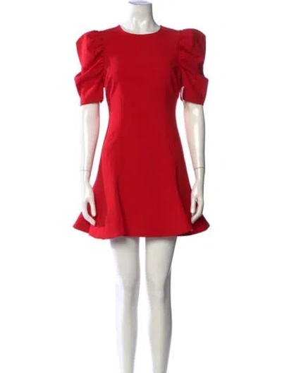 Pre-owned Likely Crew Neck Mini Dress In Red