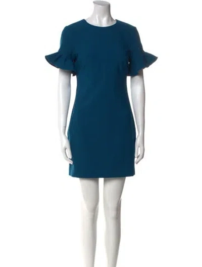 Pre-owned Likely Crew Neck Mini Dress W/ Tags In Blue