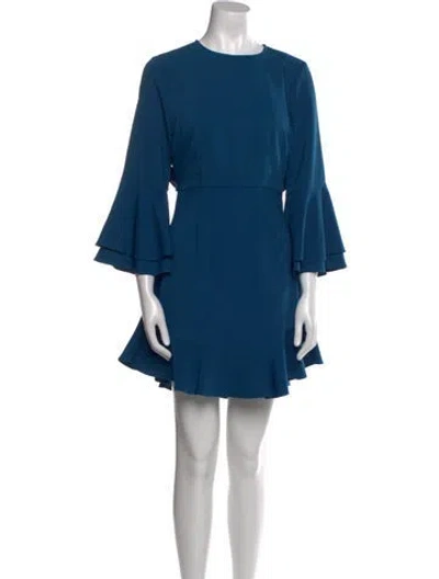 Pre-owned Likely Crew Neck Mini Dress W/ Tags In Blue