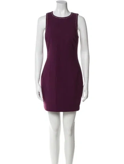 Pre-owned Likely Crew Neck Mini Dress W/ Tags In Purple