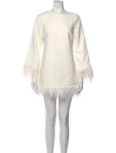 Pre-owned Likely Crew Neck Mini Dress In White