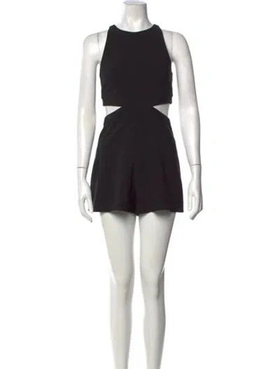 Pre-owned Likely Crew Neck Romper In Black