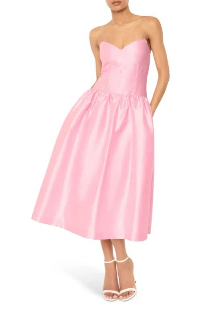 Likely Filomena Fit & Flare Cocktail Dress In Pink