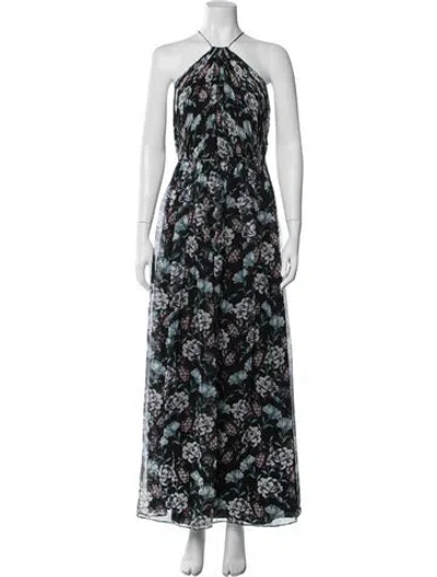 Pre-owned Likely Floral Print Long Dress In Multicolor