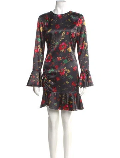 Pre-owned Likely Floral Print Mini Dress In Multi