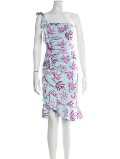 Pre-owned Likely Floral Print Mini Dress In Multi