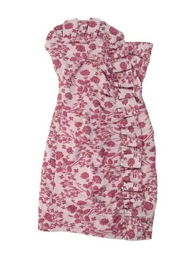 Pre-owned Likely Floral Print Mini Dress In Pink