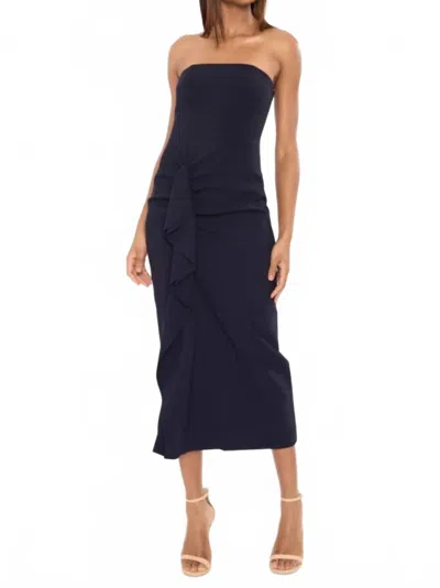 Likely Frida Midi Dress In Navy In Blue
