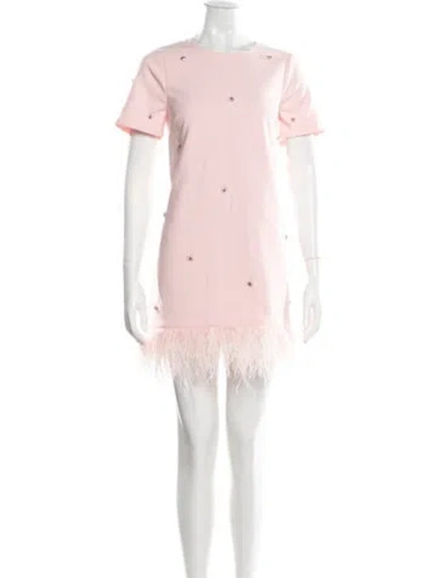 Pre-owned Likely Graphic Print Mini Dress In Pink