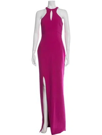 Pre-owned Likely Halterneck Long Dress In Pink