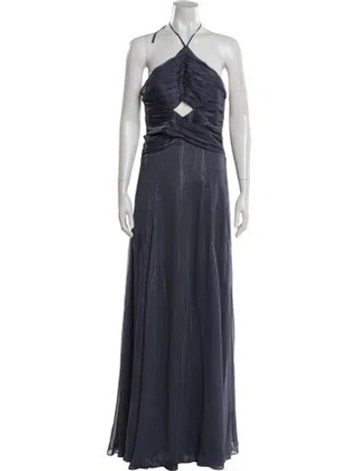 Pre-owned Likely Halterneck Long Dress W/ Tags In Blue