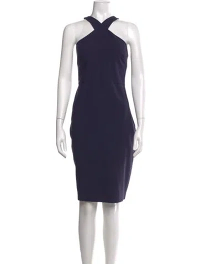 Pre-owned Likely Halterneck Mini Dress In Blue