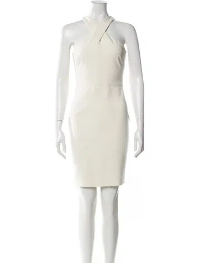 Pre-owned Likely Halterneck Mini Dress In Neutral