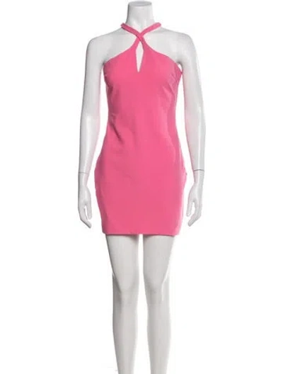 Pre-owned Likely Halterneck Mini Dress In Pink
