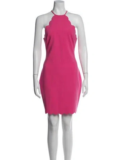 Pre-owned Likely Halterneck Mini Dress In Pink