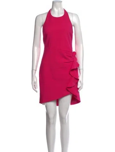 Pre-owned Likely Halterneck Mini Dress In Pink