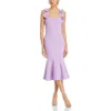 Likely Hara Womens Cut-out Back Midi Cocktail And Party Dress In Multi