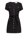 Likely Jolie Tie Waist Mini Dress In Black