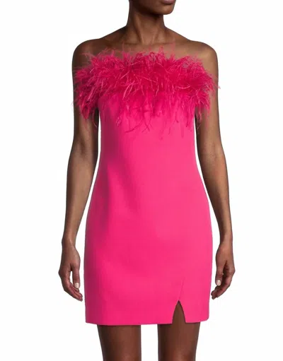 Likely Katy Feather Minidress In Pink