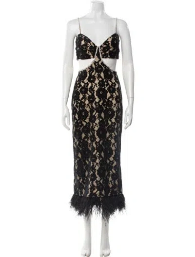 Pre-owned Likely Lace Pattern Long Dress